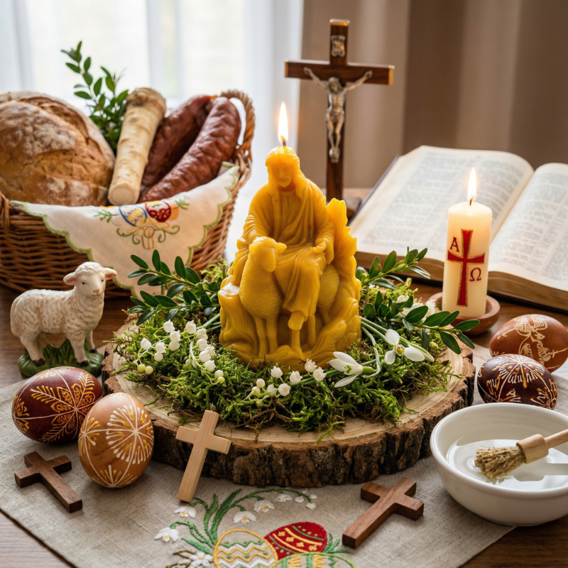 ASW 30 świeca woskowa - wjazd do Jerozolimy - obrazek 3